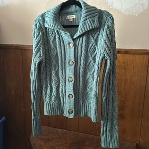 St. John’s Bay chunky cable knit button front cardigan
